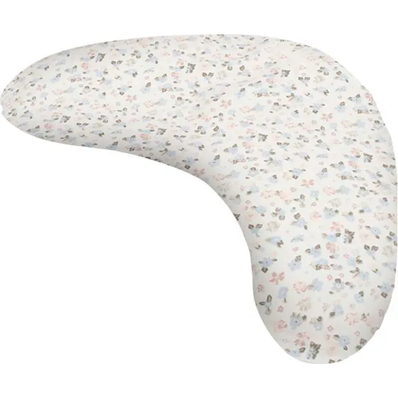 Müsli BLOOM kapok ammepude 75x35 cm – Balsam Cream/Peony/Jasmin Blue