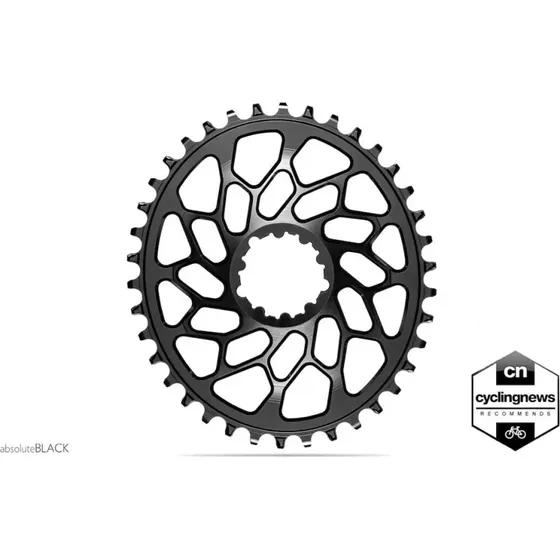 AbsoluteBlack Oval klinge 40T 110mm BCD 5-huls Shimano Road Sort