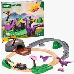BRIO Togbanesæt 36094 med 3 dinosaurer (21 dele)