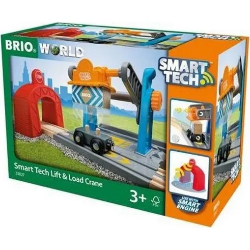 BRIO 33827 Smart Tech Løft- og Læssekran (Fra 3 år)