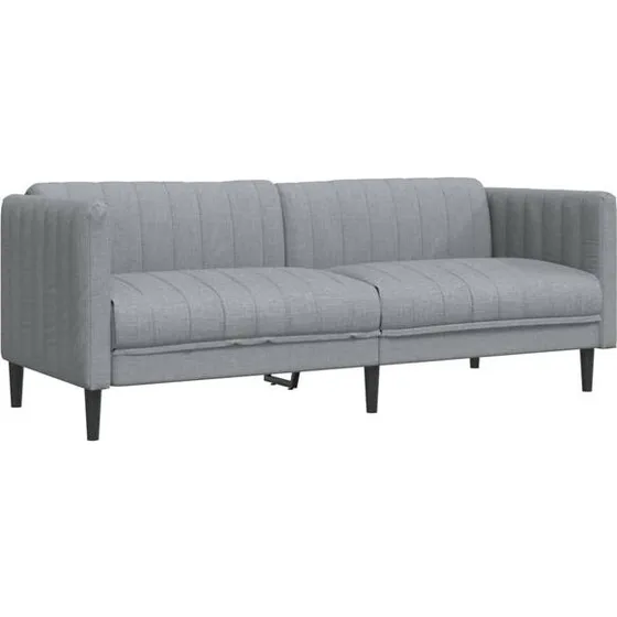 NoBrand 3-personers sofa stof lysegrå