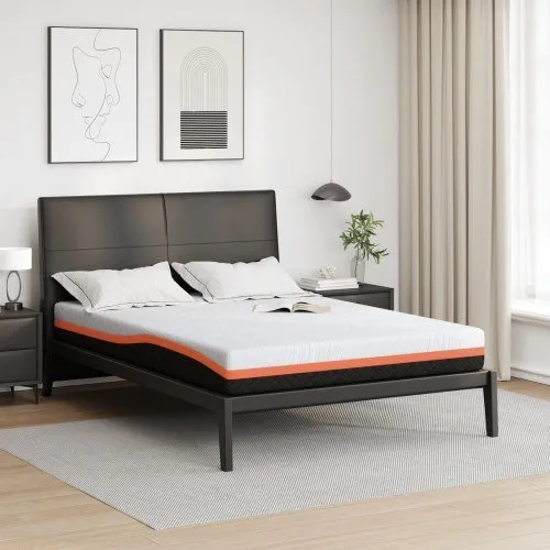 Gel Hukommelsesskum Madras 140 x 190 cm – Hvid/Grå