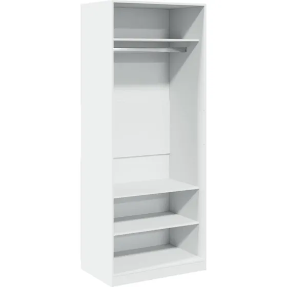 vidaXL klædeskab 80x50x200 cm konstrueret træ, hvid