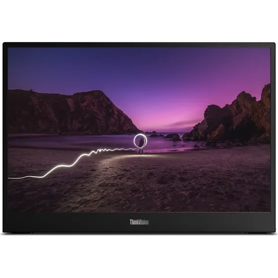 Lenovo ThinkVision M16 16" WUXGA Bærbar Skærm - Sort