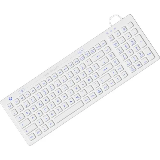 KeySonic KSK-6031INEL-WH Tastatur - Hvid - Tysk QWERTZ