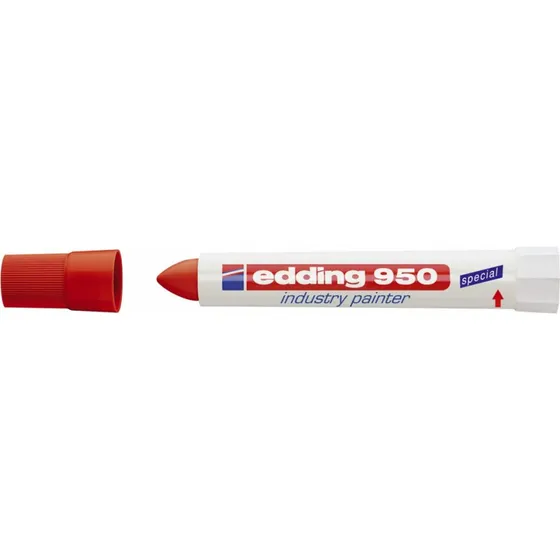 Edding 950 Industrimarker - Rød - 10 mm