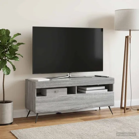 vidaXL LED TV-skab i Grå Sonoma og konstrueret træ
