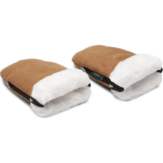 KongWalther Østerbro barnevognshandske - brun faux suede