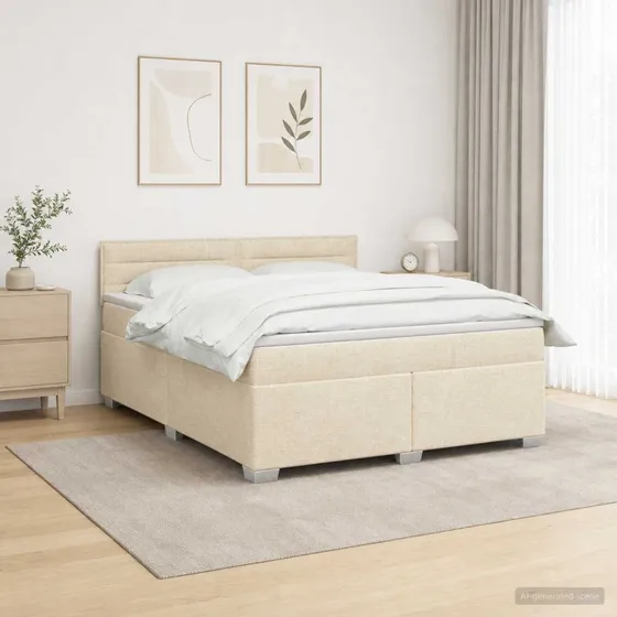vidaXL Box Spring Seng med LED, Madras & Topmadras, 180x200 cm