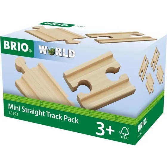 BRIO Mini lige skinner 33393, 4 stk