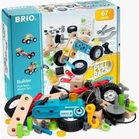 BRIO Builder Pull back-motorsæt 34595 (67 dele, 3+)