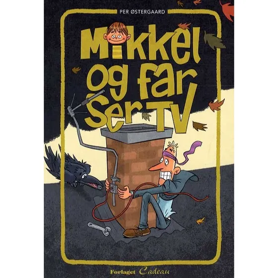 Mikkel og far ser TV