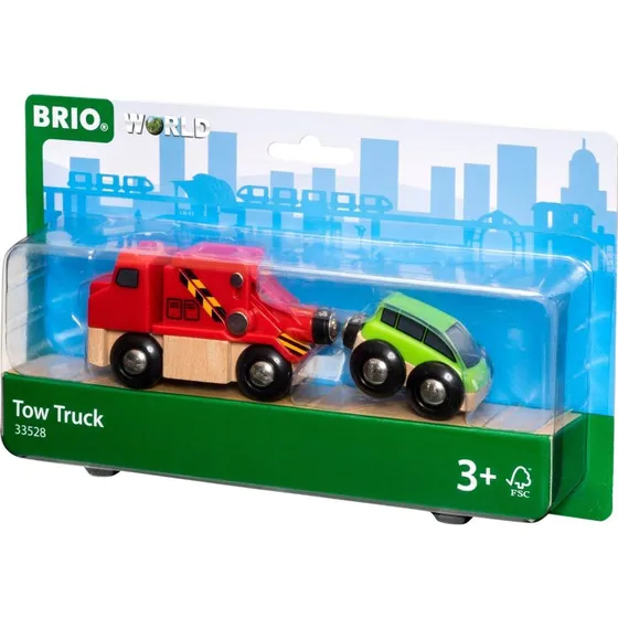 BRIO 33528 Kranvogn (rød) - Tow Truck