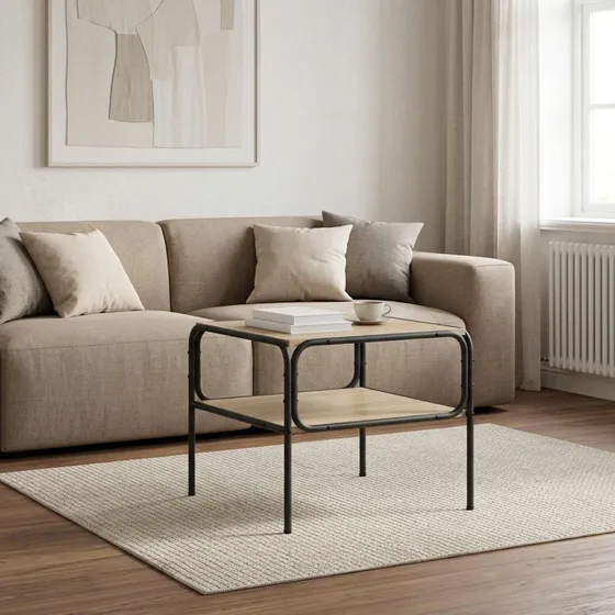 vidaXL Sidebord Sonoma-eg 100 x 50 x 46 cm