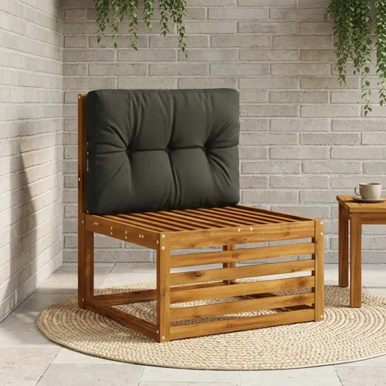 vidaXL VIANEN Palle rygpude - Sort - 70 x 40 x 12 cm