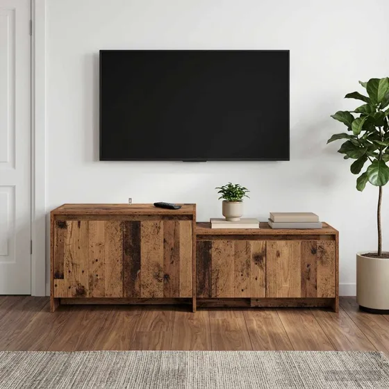vidaXL TV-skab i gammelt træ, 147 x 35 x 50 cm