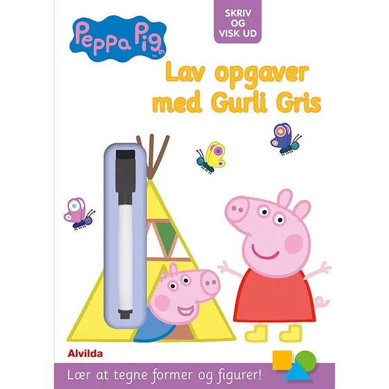 Peppa Pig - Gurli Gris - Skriv og visk ud aktivitetsbog
