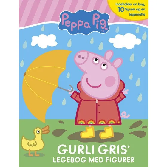 Peppa Pig Gurli Gris Legebog med 10 figurer og legemåtte