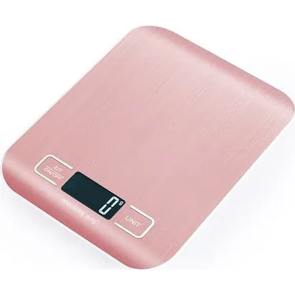 Genopladelig Digital Køkkenvægt - Rosaguld 10kg/1g