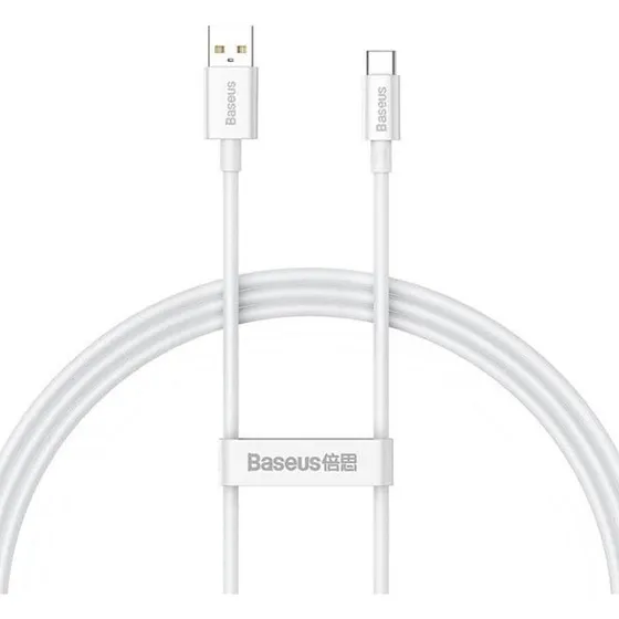 Baseus Superior USB til USB-C kabel, 100W, 1m, Hvid