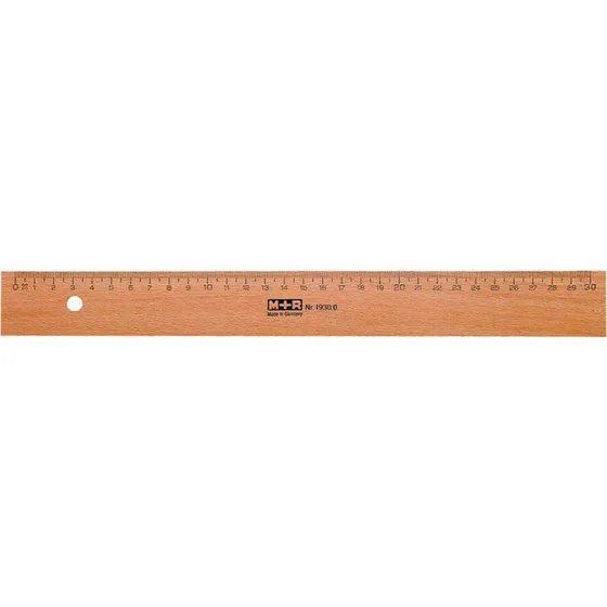 M+R Lineal 30cm Brun