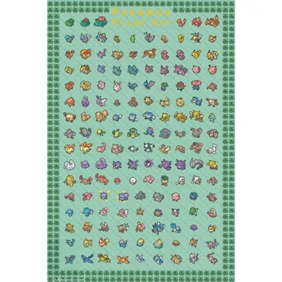 ABYstyle Pokémon Maxi Poster - Pixel Art