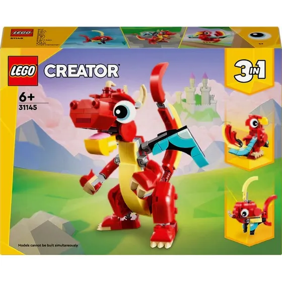 LEGO Creator Rød drage 3-i-1 (31145) – 6+