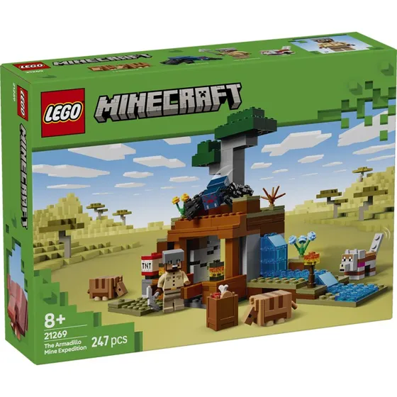 LEGO 21269 Minecraft Bæltedyrs-mineekspeditionen