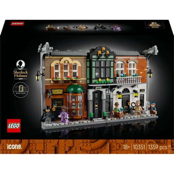LEGO Icons Sherlock Holmes bogstøtte 10351
