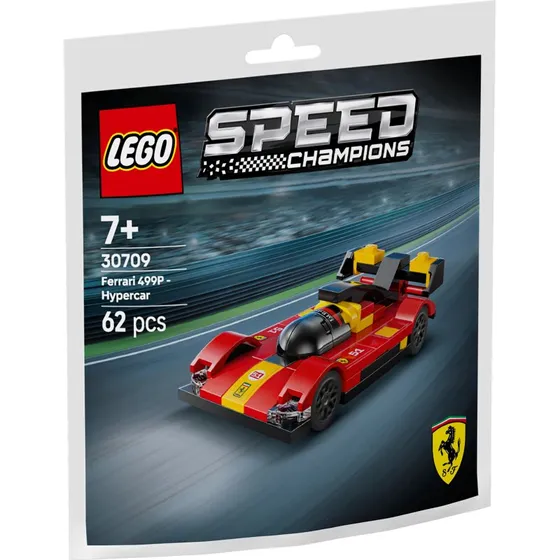 LEGO 30709 Speed Champions Ferrari 499P Hypercar, 62 dele