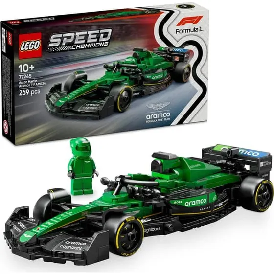 LEGO Speed Champions 77245 Aston Martin Aramco AMR24 F1-racerbil