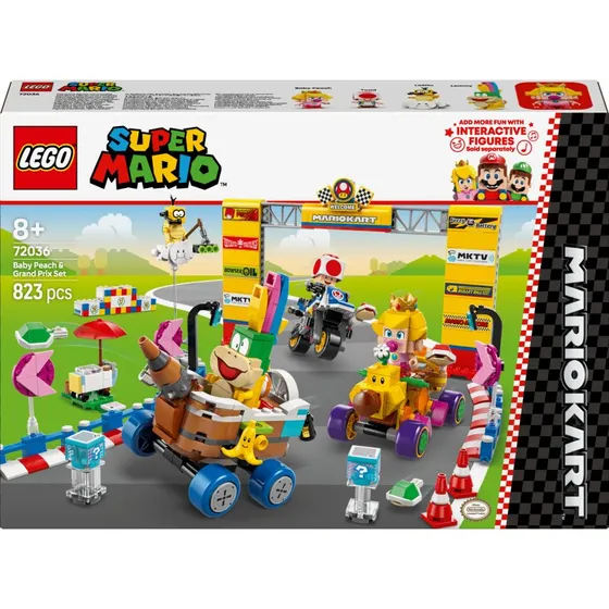 LEGO Super Mario 72036 – Mario Kart Baby Peach & Grand Prix