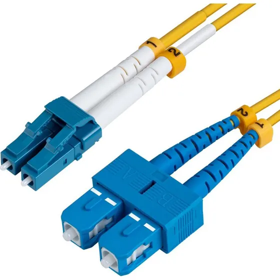 MicroConnect Fiberkabel LC/UPC-SC/UPC OS2 Duplex 5m