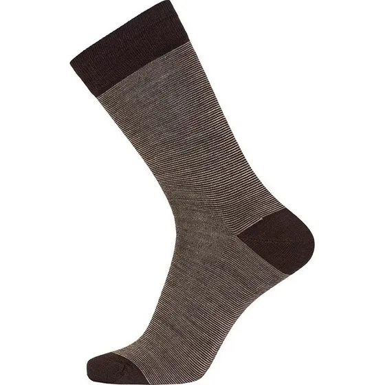 Egtved Twin Sock Uldstrømper Brun Str. 40-45