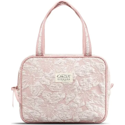Karen Denmark Toilettaske med hank - Rose blomsterprint