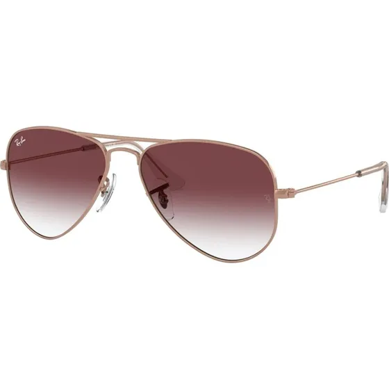 Ray‑Ban RJ9506S Junior Aviator solbriller, rosaguldfarvet/gradient mørk violet