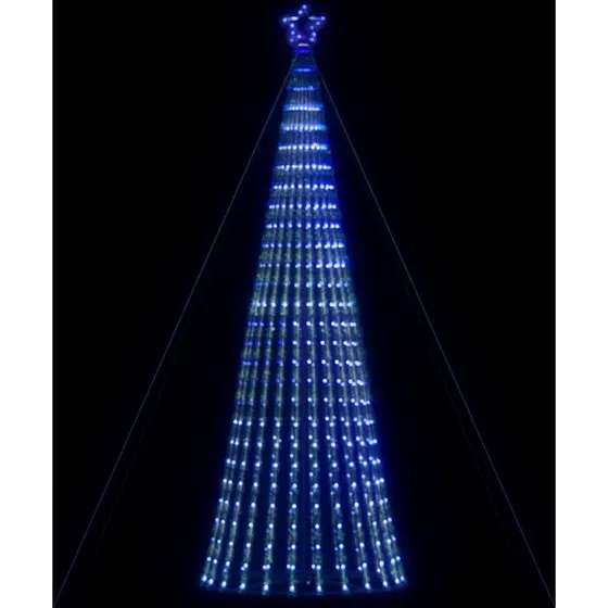 vidaXL LED-juletræ 403 cm med 1028 blå LED'er