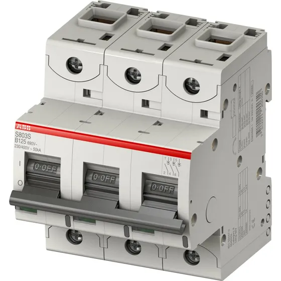 S803S-C16 Automatsikring 3P 16A C-karakteristik 50kA