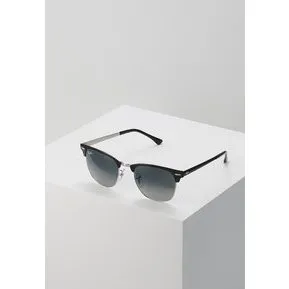 Ray-Ban RB3716 Clubmaster Metal 58 — sort stel, grå linser