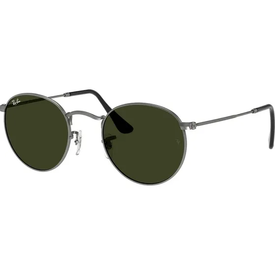Ray-Ban Round Metal RB3447 029 Sølv/Grøn