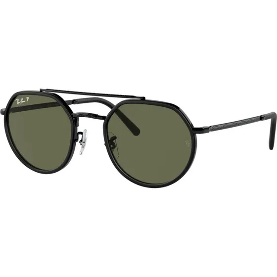 Ray-Ban RB3765 002/58 sorte rektangulære solbriller