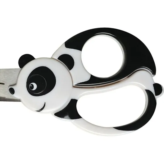 Fiskars Børnesaks med panda-motiv 13 cm