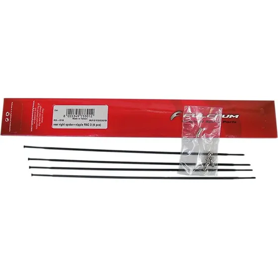 Fulcrum Racing 3 Eger og Nipler - Venstre Baghjul (4 stk, 280 mm)