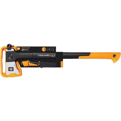 Fiskars X28 X-series kløvøkse + universalkniv, sort/orange