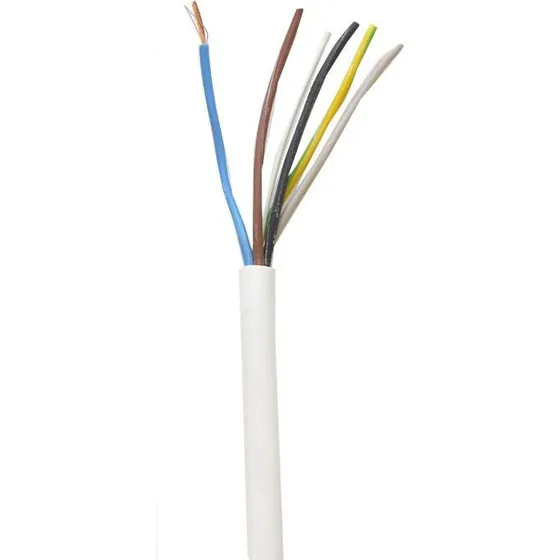 Plastkappeledning H05 VV-F 2x1,50 mm² hvid R100