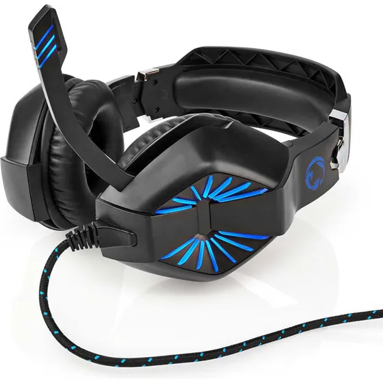 Nedis GHST250BK Gaming Headset Over-Ear USB/3,5 mm LED – Sort