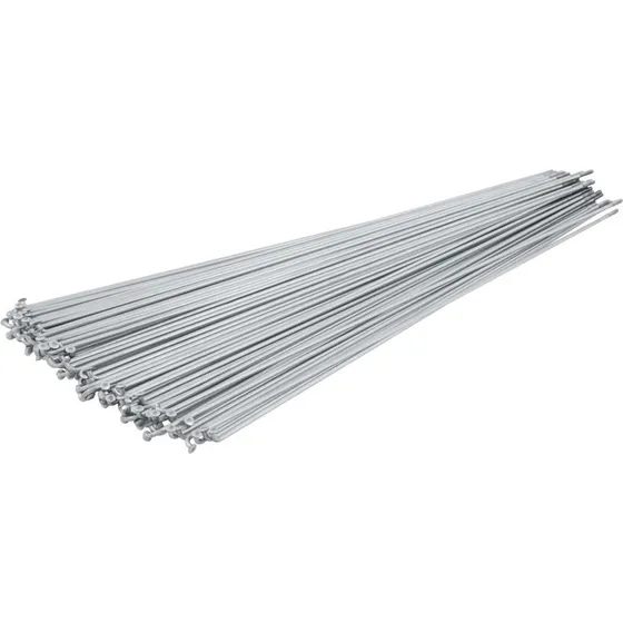 Eger 2mm sølv - Galvaniseret cykel-eger