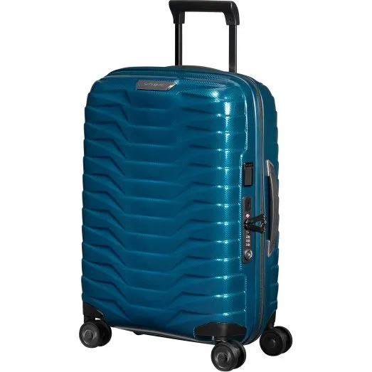 Samsonite Proxis Spinner 55 cm, petrolblå – udvidelig kabine