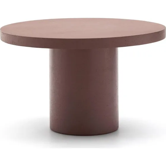 Kave Home Aiguablava Udendørs Spisebord - Ø120 cm Bordeaux