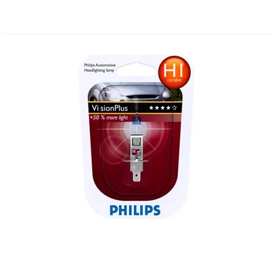 Philips Visionplus H1 55W 12V P14,5s Halogenpære